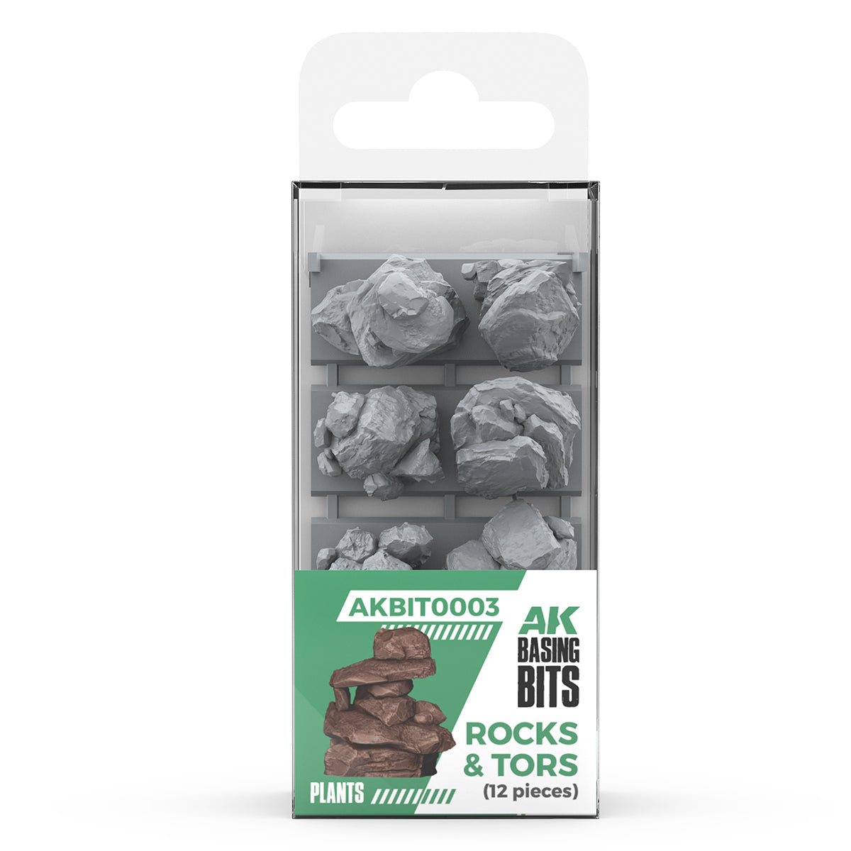 AK Interactive Rocks & Tors - Basing Bits (12 Pieces) | Boutique FDB