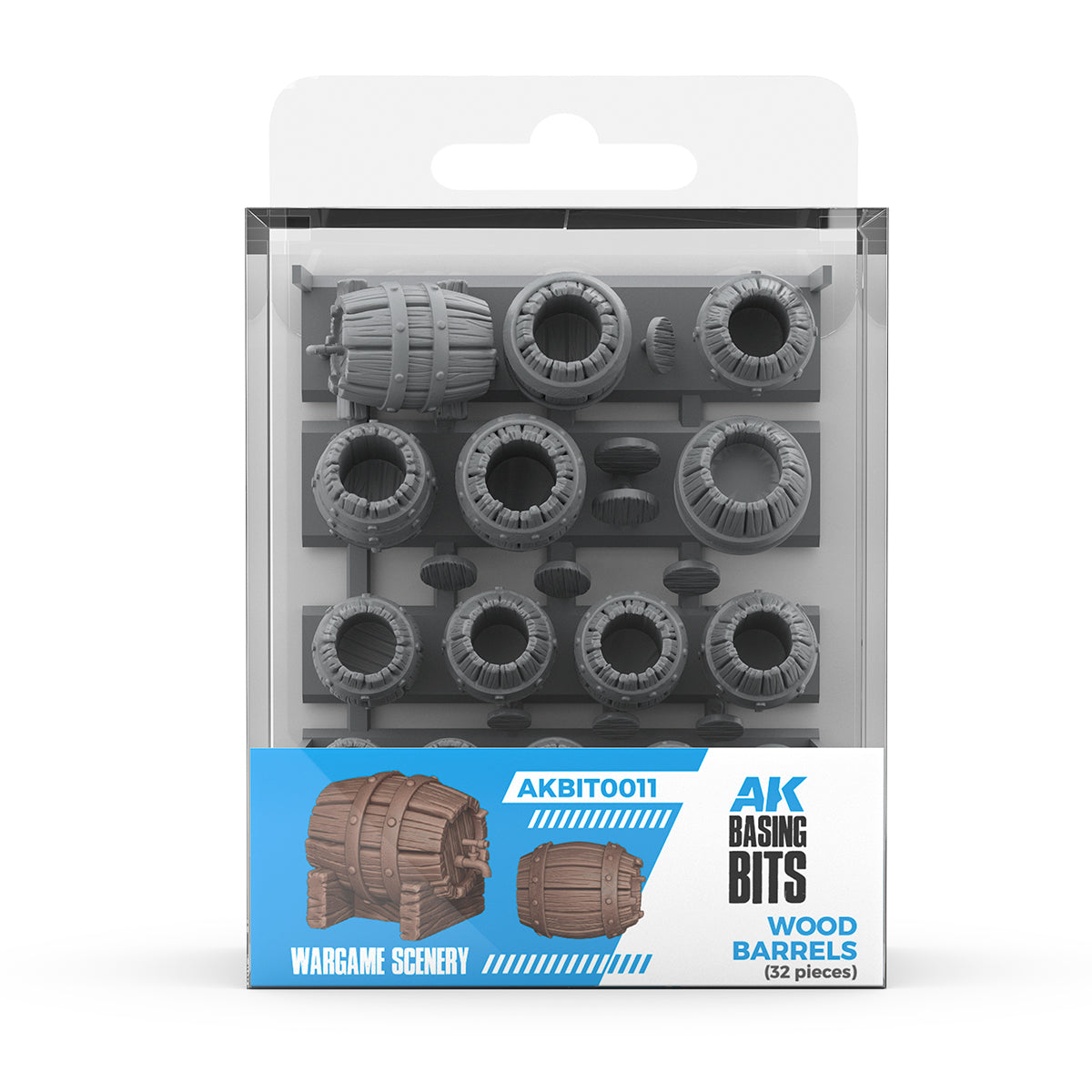AK Interactive Wood Barrels - Basing Bits (32 Pieces) | Boutique FDB