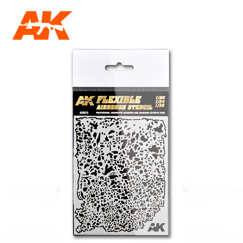 AK Interactive Flexible Airbrush Stencil 1/20, 1/24, 1/35 | Boutique FDB