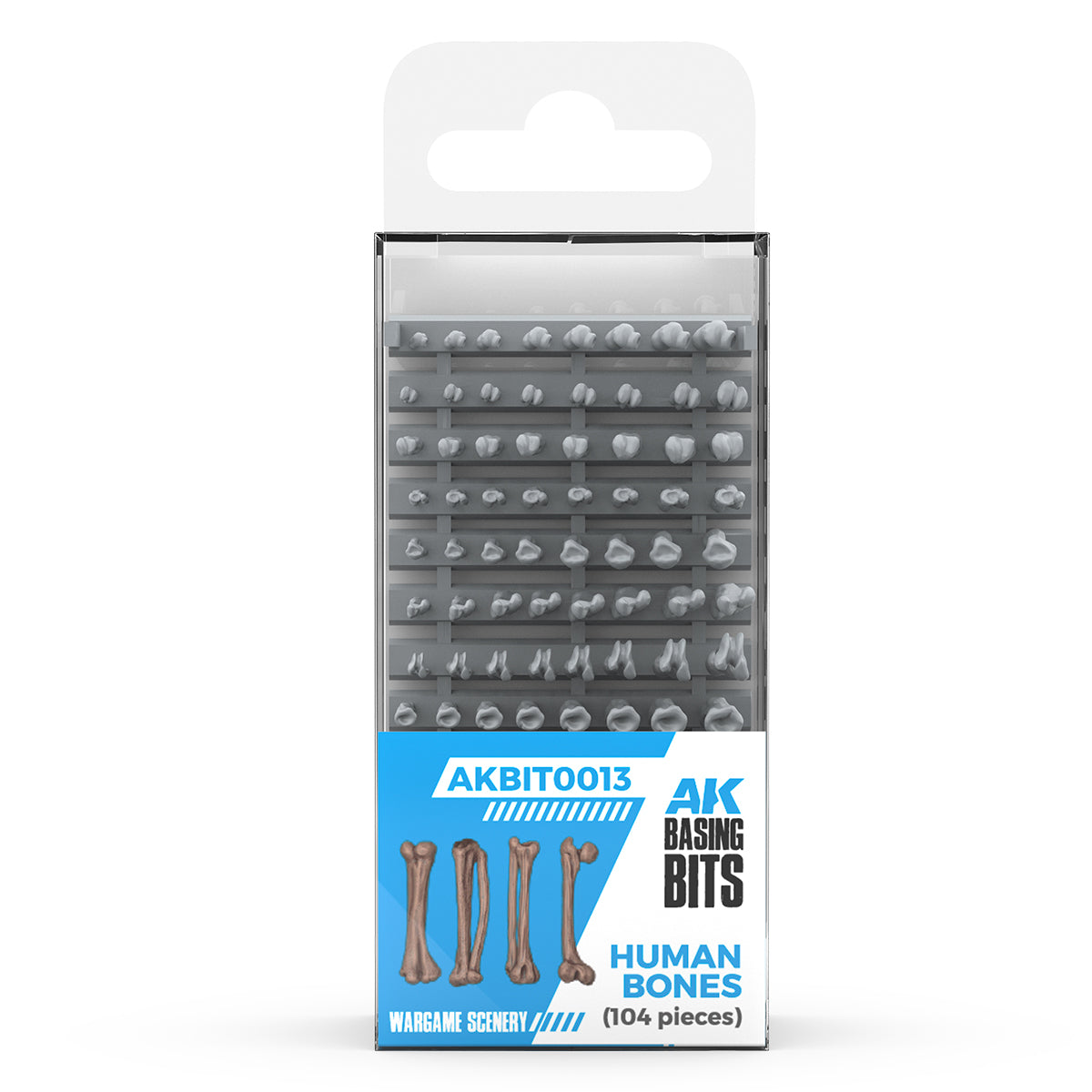 AK Interactive Human Bones - Basing Bits (120 Pieces) | Boutique FDB