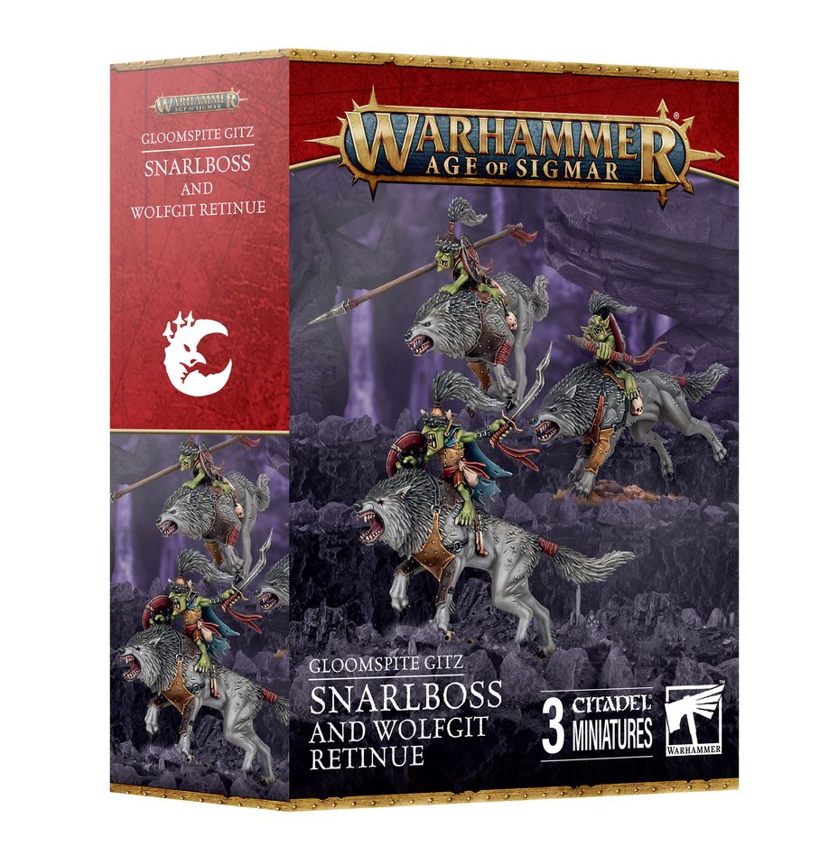 Age Of Sigmar: Gloomspite Gitz - Snarlboss and Wolfgit Retinue | Boutique FDB