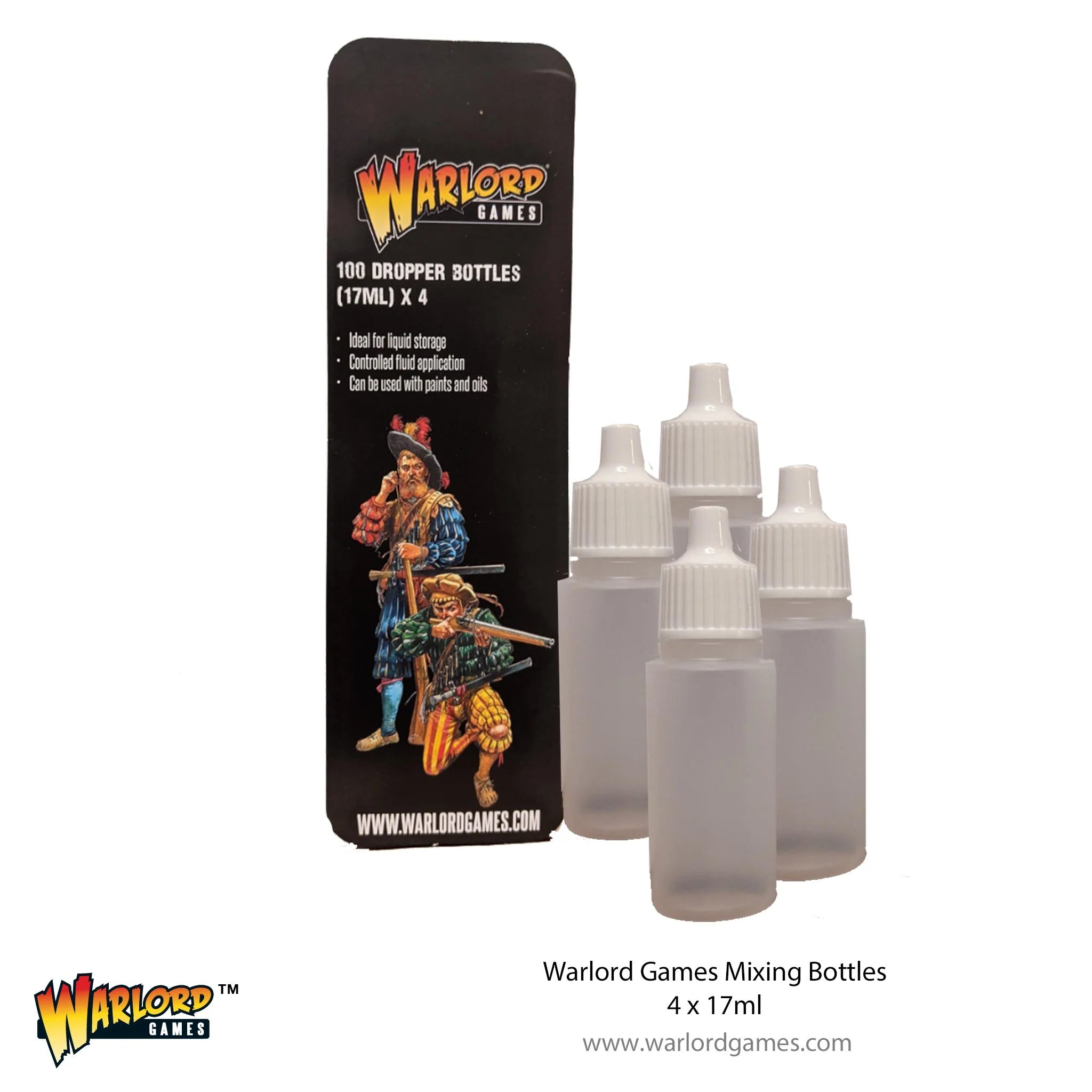 Warlord Dropper Bottles (17 ml) x4 | Boutique FDB