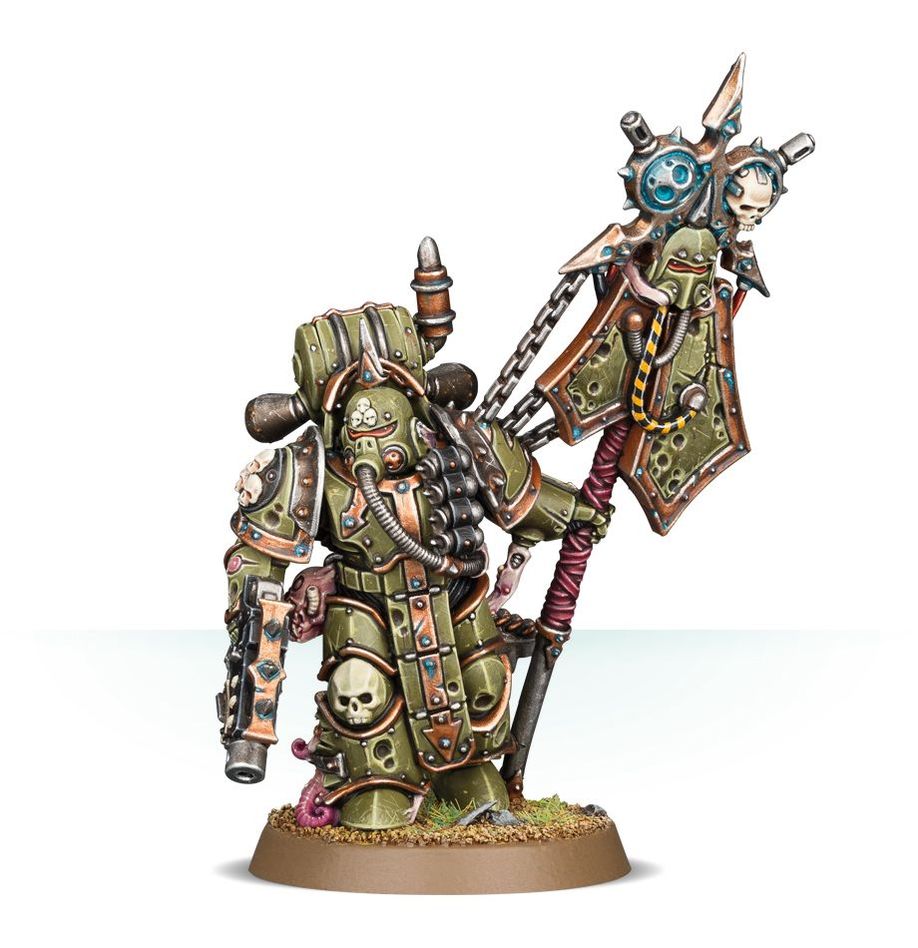 Warhammer 40K : Death Guard - Plague Marine Icon Bearer | Boutique FDB
