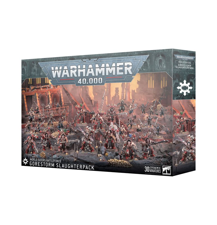 WARHAMMER 40K: WORLD EATERS BATTLEFORCE - GORESTORM SLAUGHTERPACK | Boutique FDB