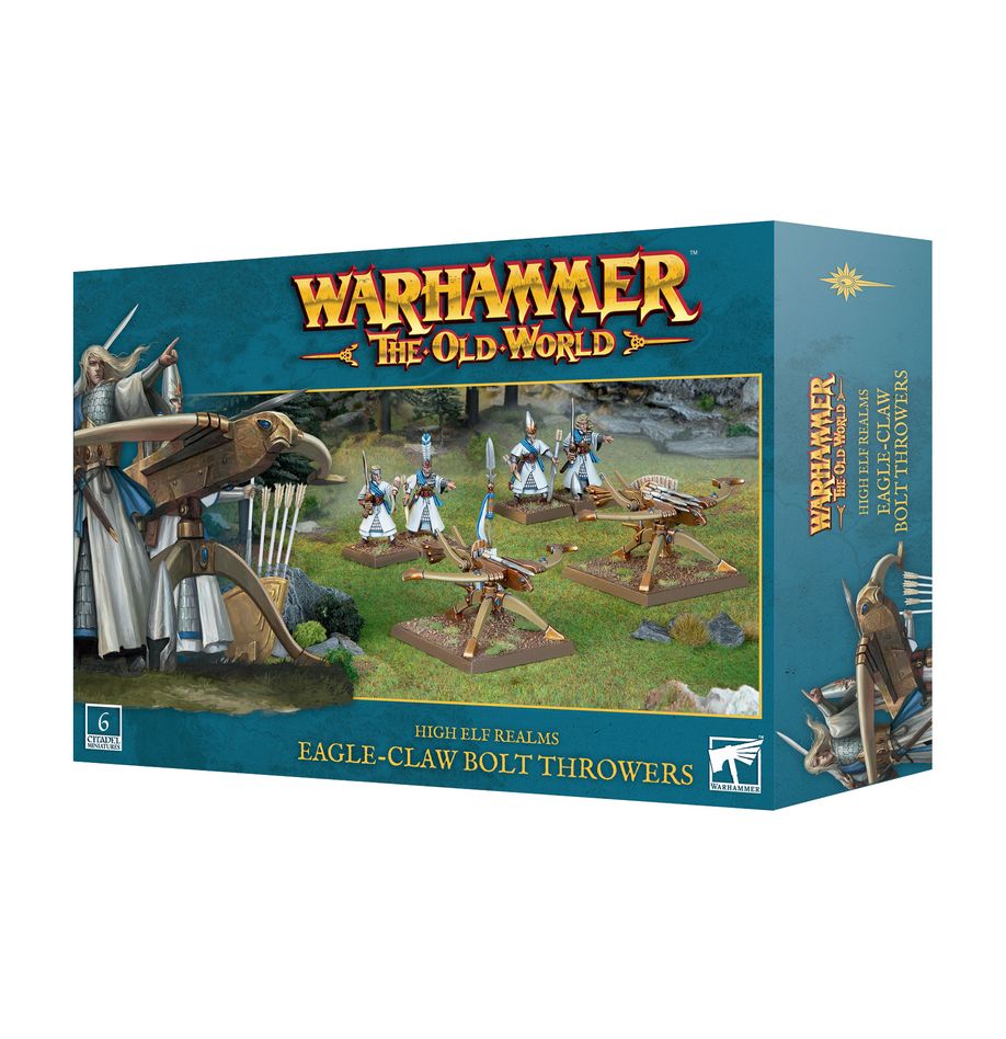 WARHAMMER : THE OLD WORLD : High Elf Realms Eagleclaw Bolt Throwers | Boutique FDB