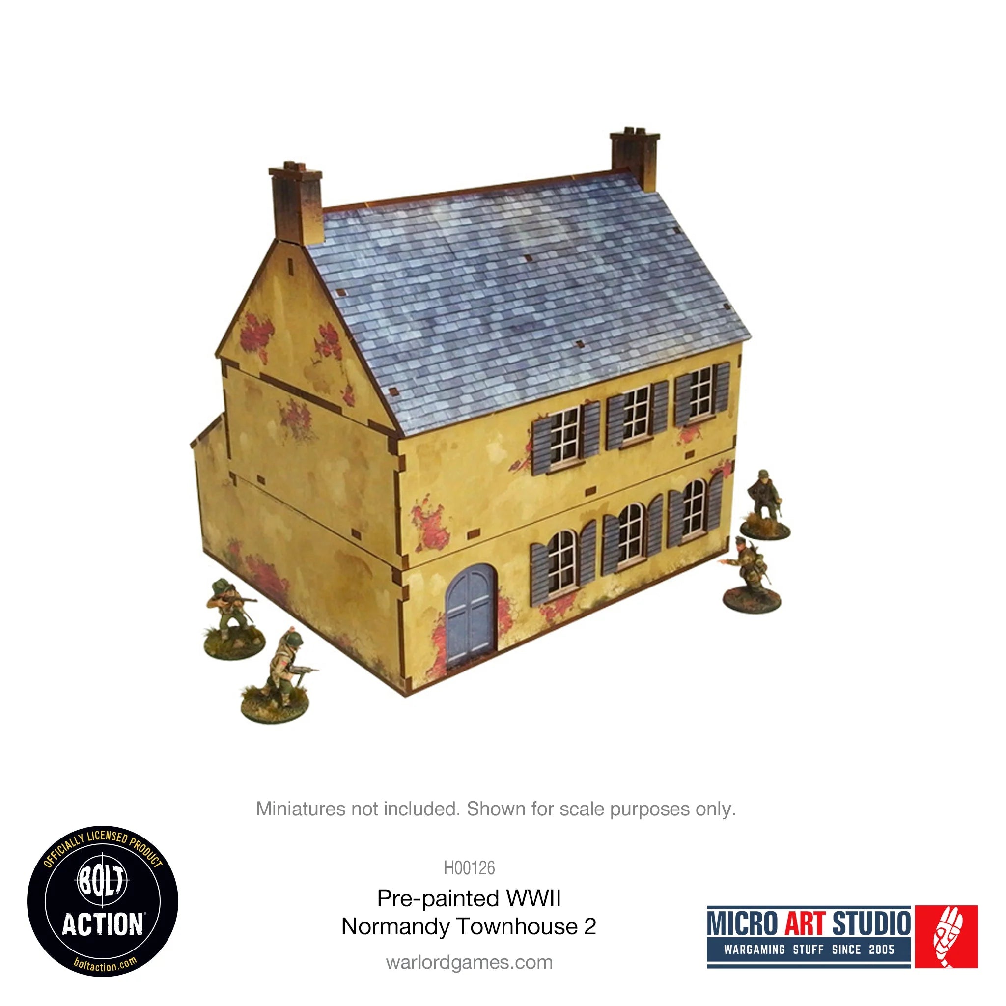 Bolt Action: Pre-painted WWII Normandy Townhouse 2 | Boutique FDB