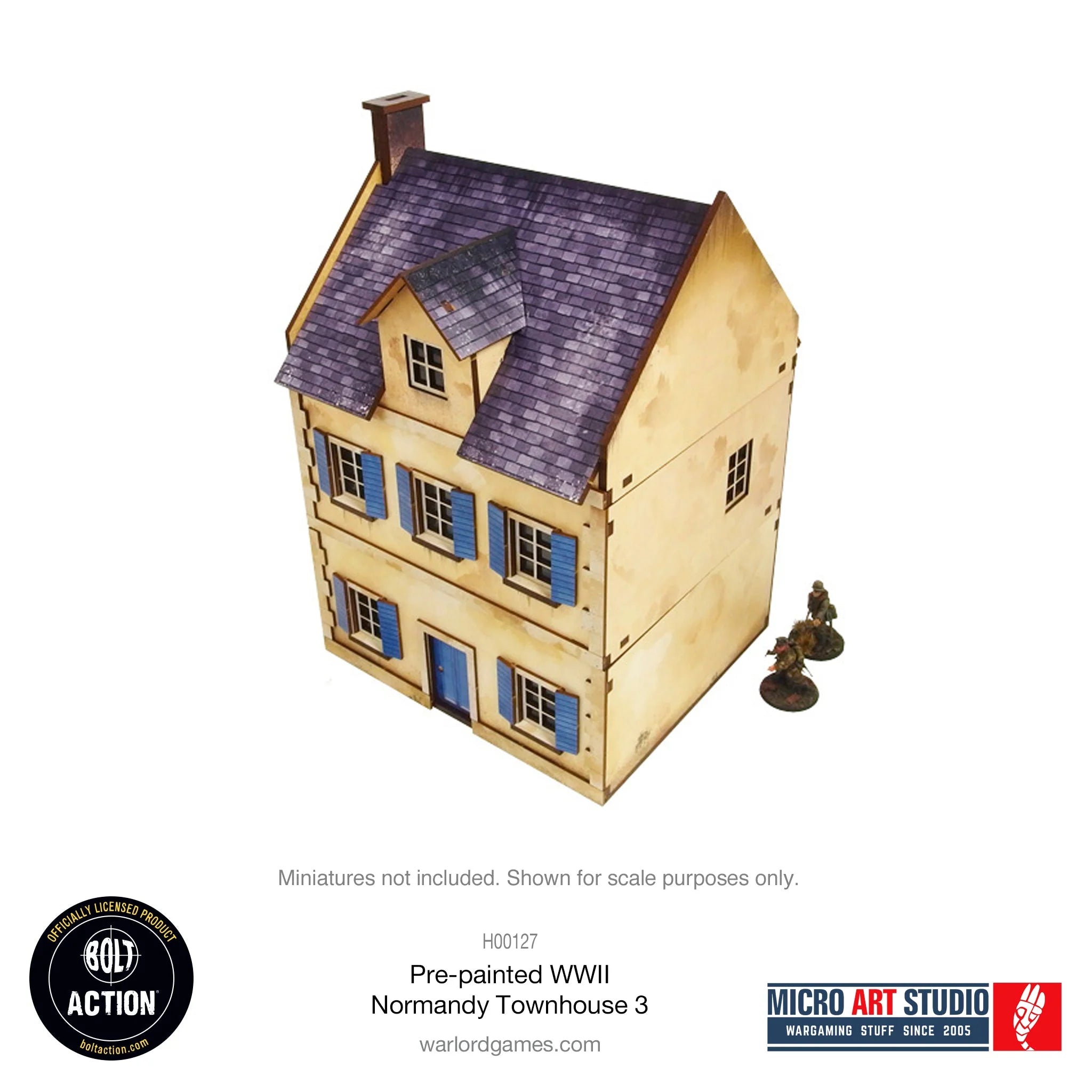 Bolt Action: Pre-painted WWII Normandy Townhouse 3 | Boutique FDB