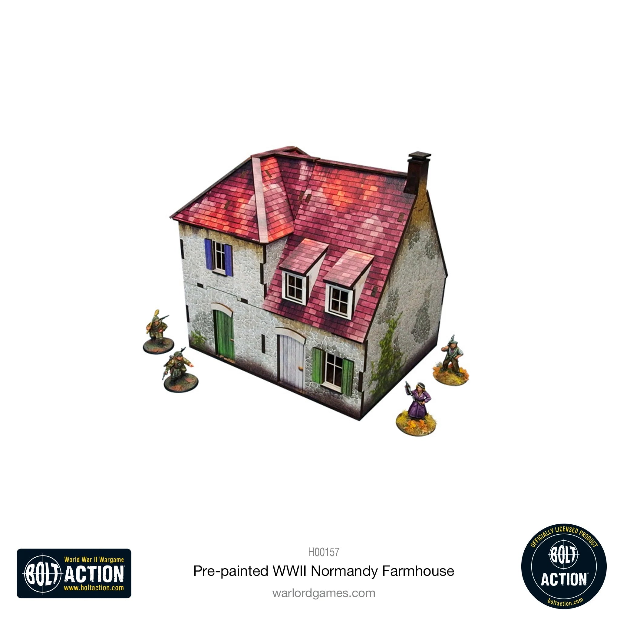 Bolt Action: Pre-painted WWII Normandy Farmhouse | Boutique FDB