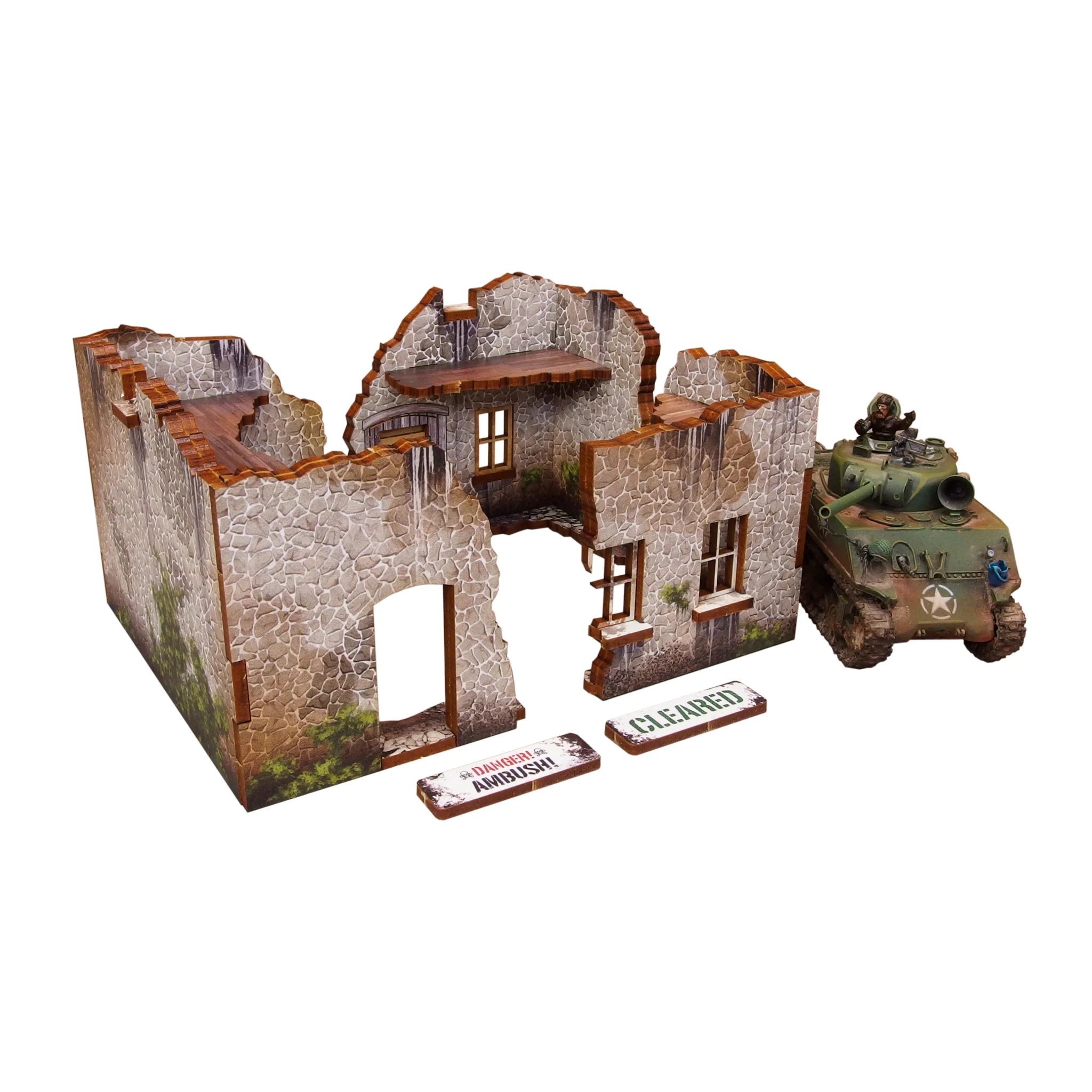 Bolt Action: Pre-painted WWII Normandy Ruins 3 | Boutique FDB