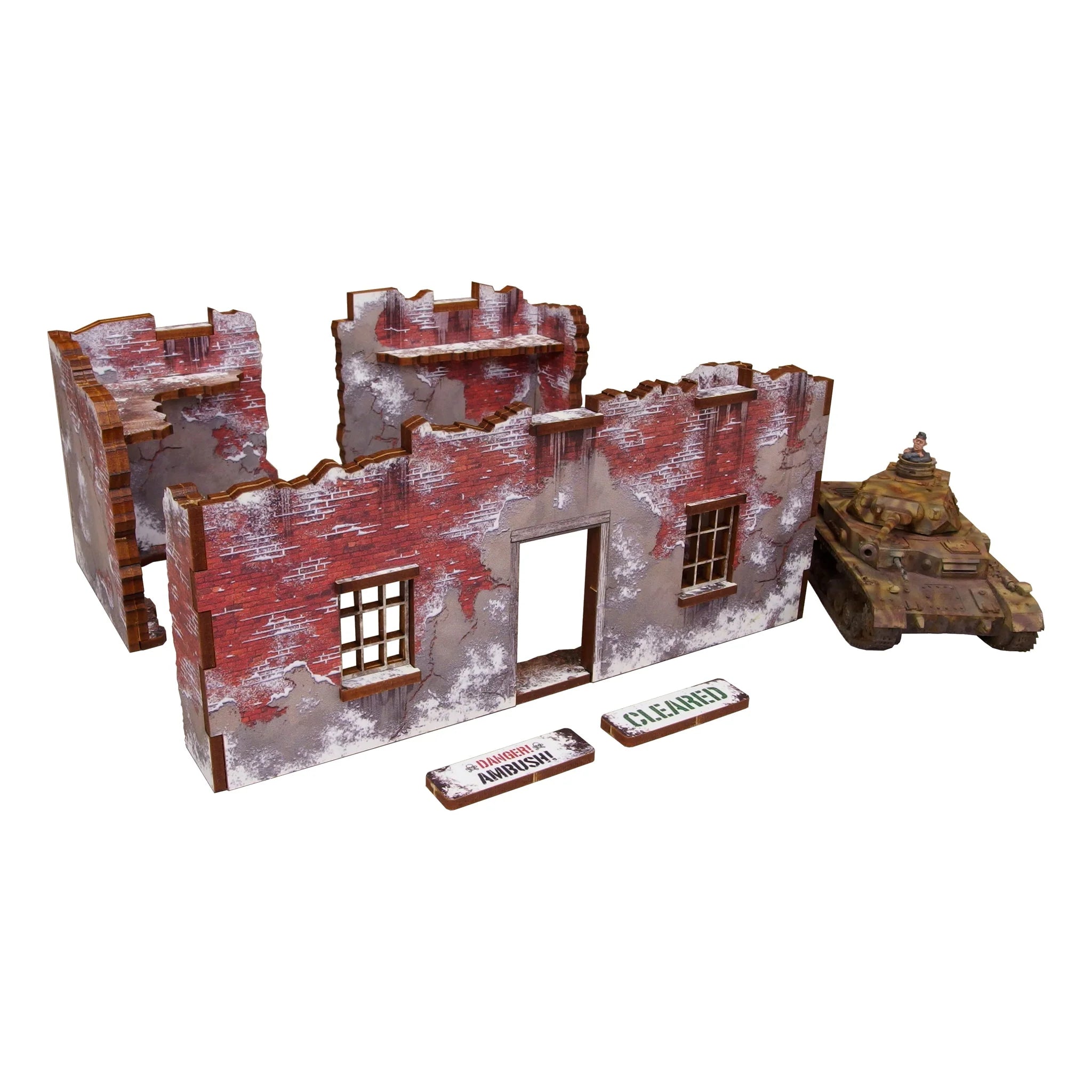 Bolt Action: Pre-painted WWII Normandy Winter Ruins 1 | Boutique FDB