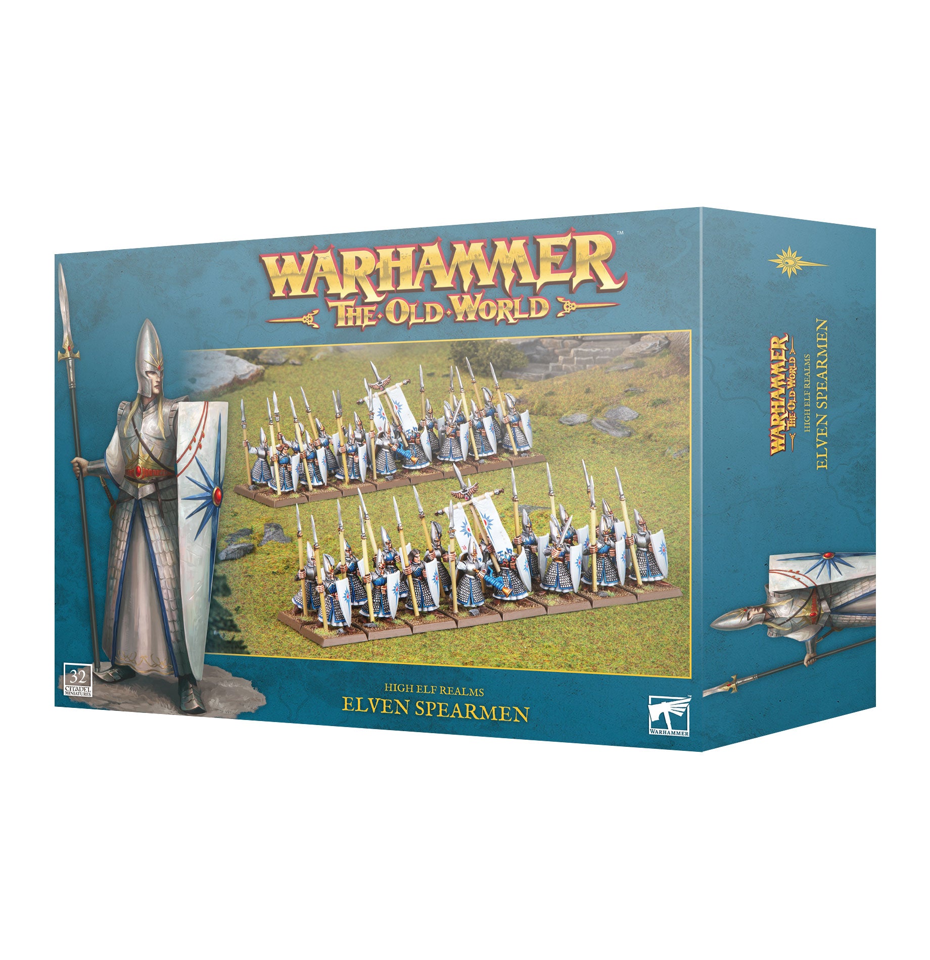WARHAMMER : THE OLD WORLD : High Elf Realms Elven Spearmen | Boutique FDB