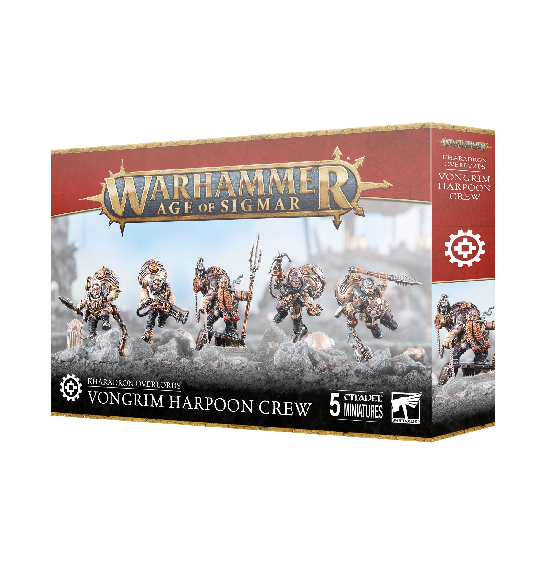 WARHAMMER : AGE OF SIGMAR :  KHARADRON OVERLORDS - Vongrim Harpoon Crew | Boutique FDB