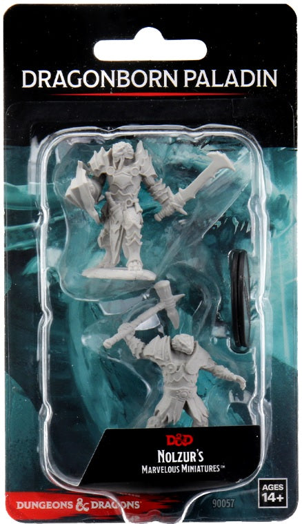 Dungeons & Dragons : Unpainted Miniatures - Wave 12 - Male Dragonborn Paladin | Boutique FDB