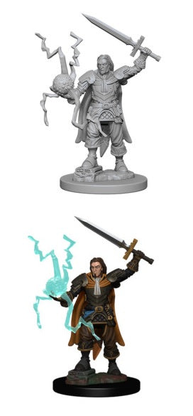 Pathfinder Battles Deep Cuts Unpainted Miniatures: Male Human Cleric | Boutique FDB