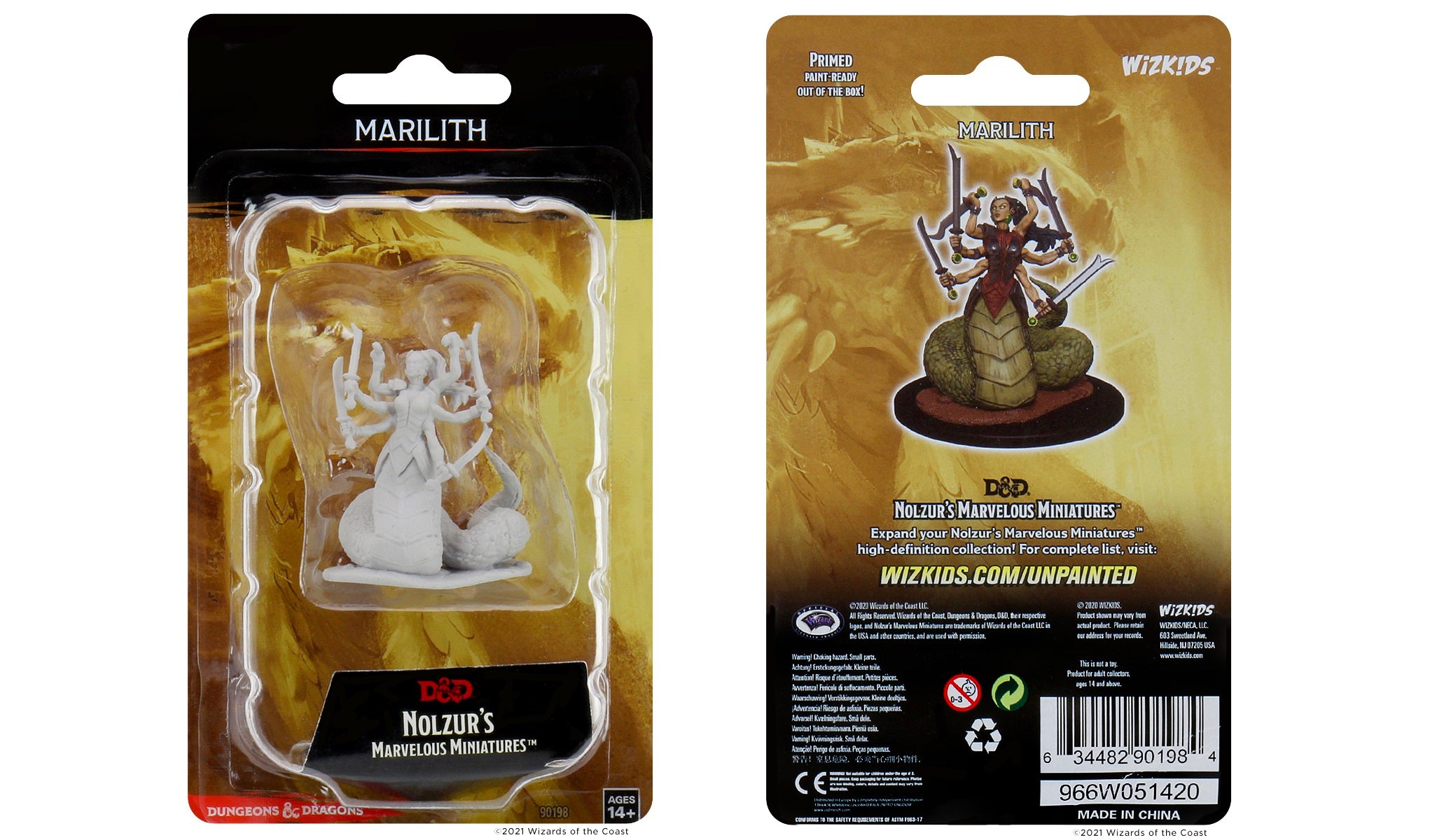 Dungeons & Dragons : Unpainted Miniatures - Wave 12.5 - Marilith | Boutique FDB