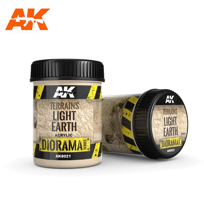 AK Interactive Terrains Light Earth - 250ml (Acrylic) | Boutique FDB
