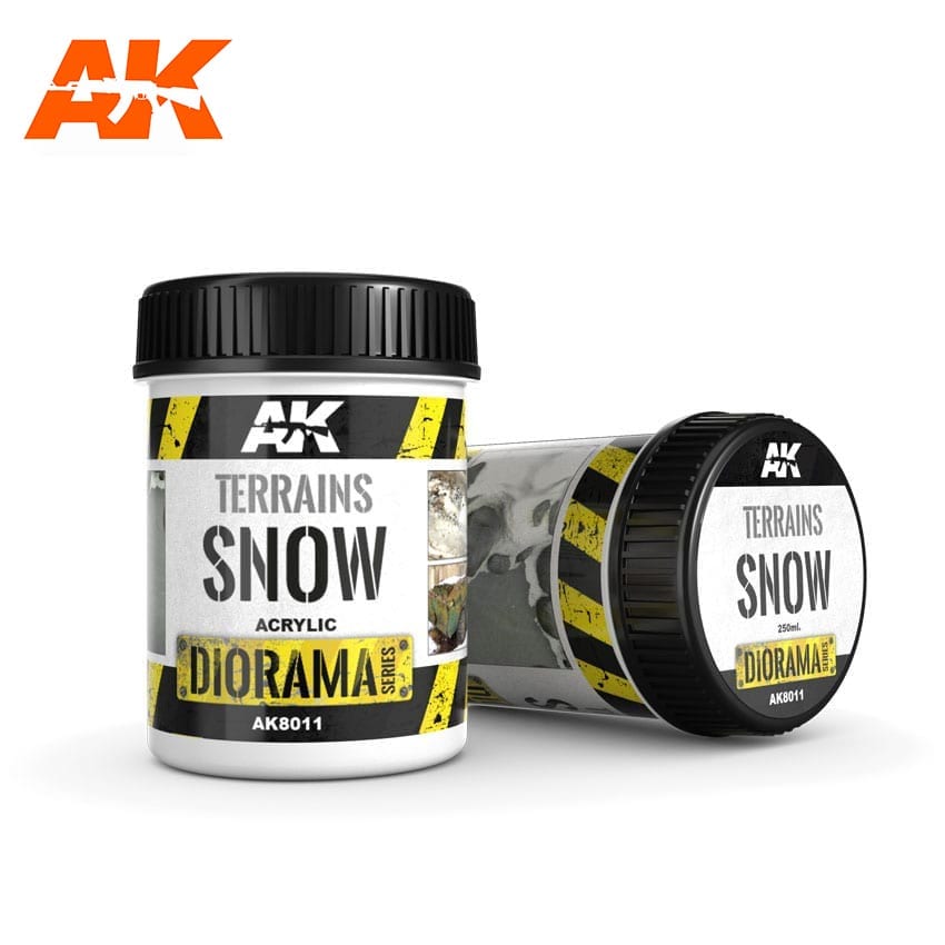 AK Interactive Terrains Snow - 250ml (Acrylic) | Boutique FDB