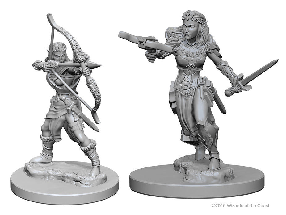 D&D Nolzur's Marvelous Unpainted Miniatures: Elf Female Ranger | Boutique FDB