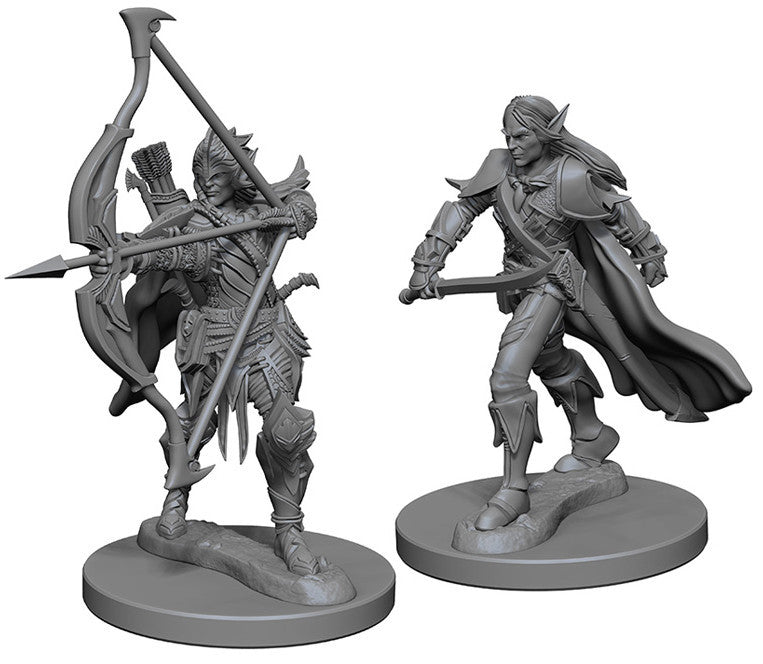 Pathfinder Deep Cuts Unpainted Miniatures: Elf Male Fighter | Boutique FDB