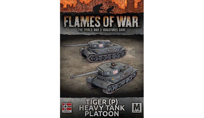 Flames of War : Tiger (P) Heavy Tank Platoon | Boutique FDB