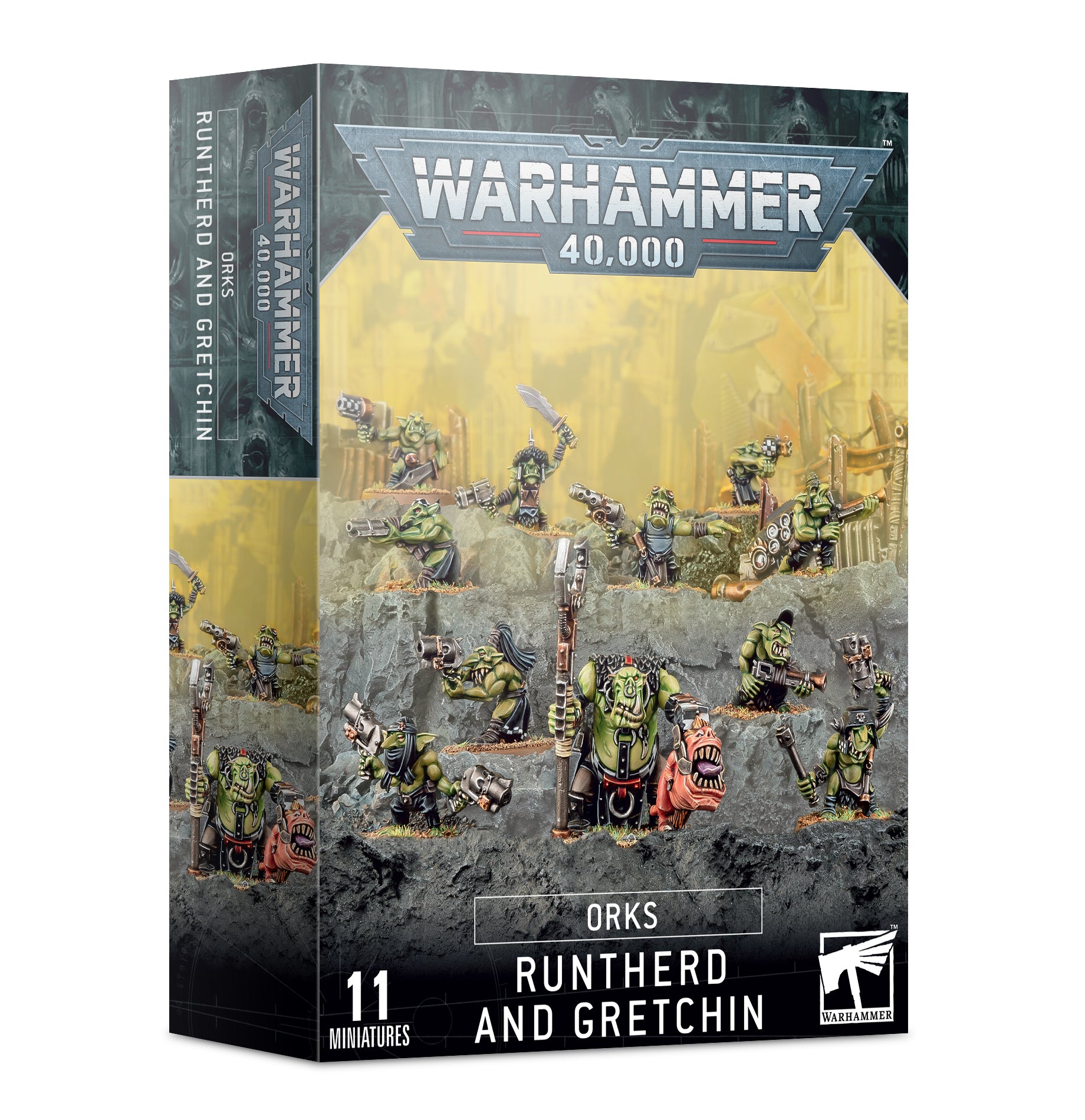 WARHAMMER 40K: ORKS - RUNTHERD AND GRETCHIN | Boutique FDB