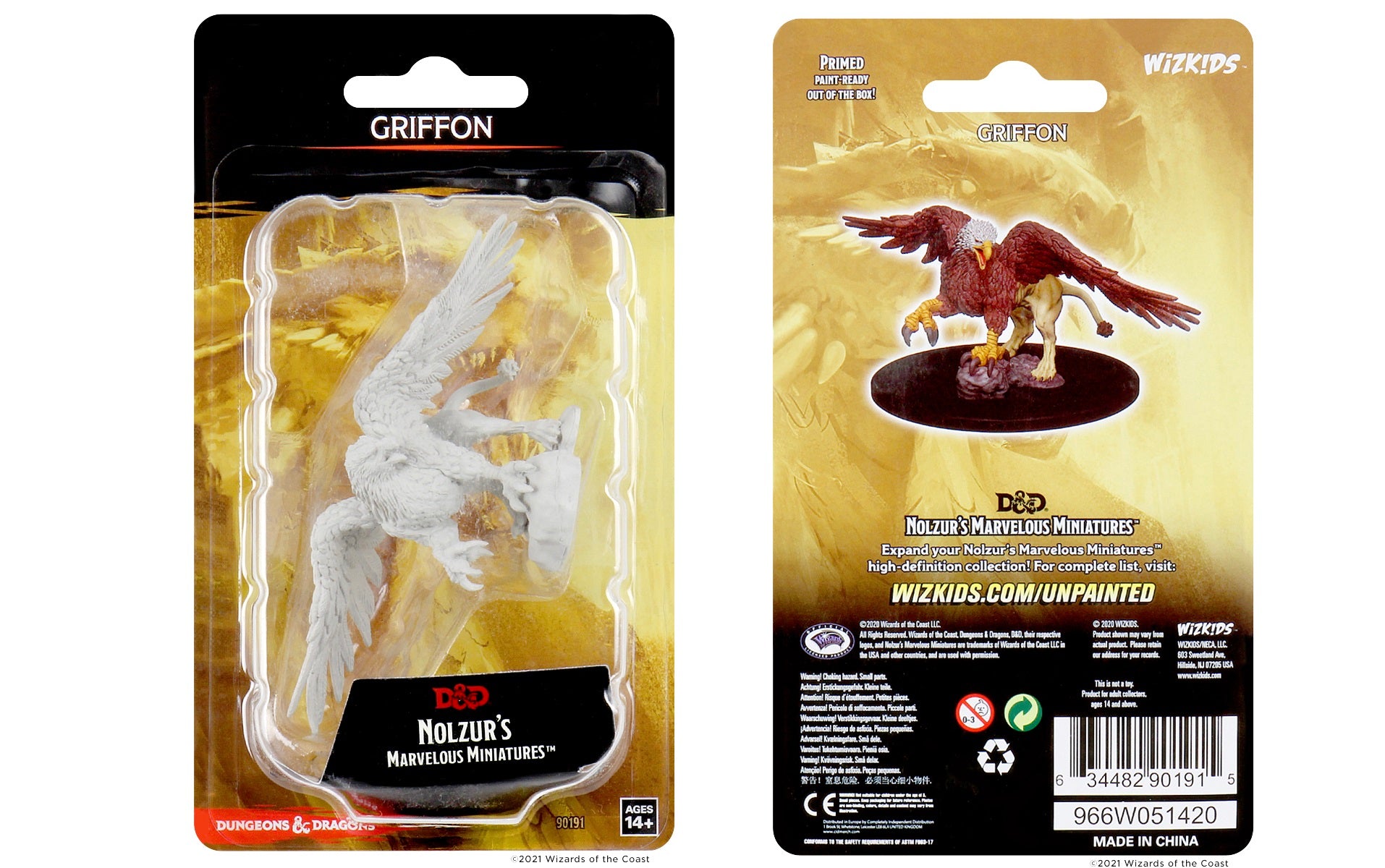 Dungeons & Dragons : Unpainted Miniatures - Wave 1 - Griffon | Boutique FDB