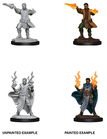 Dungeons & Dragons : Unpainted Miniatures - Wave 12 - Male Human Sorcerer | Boutique FDB