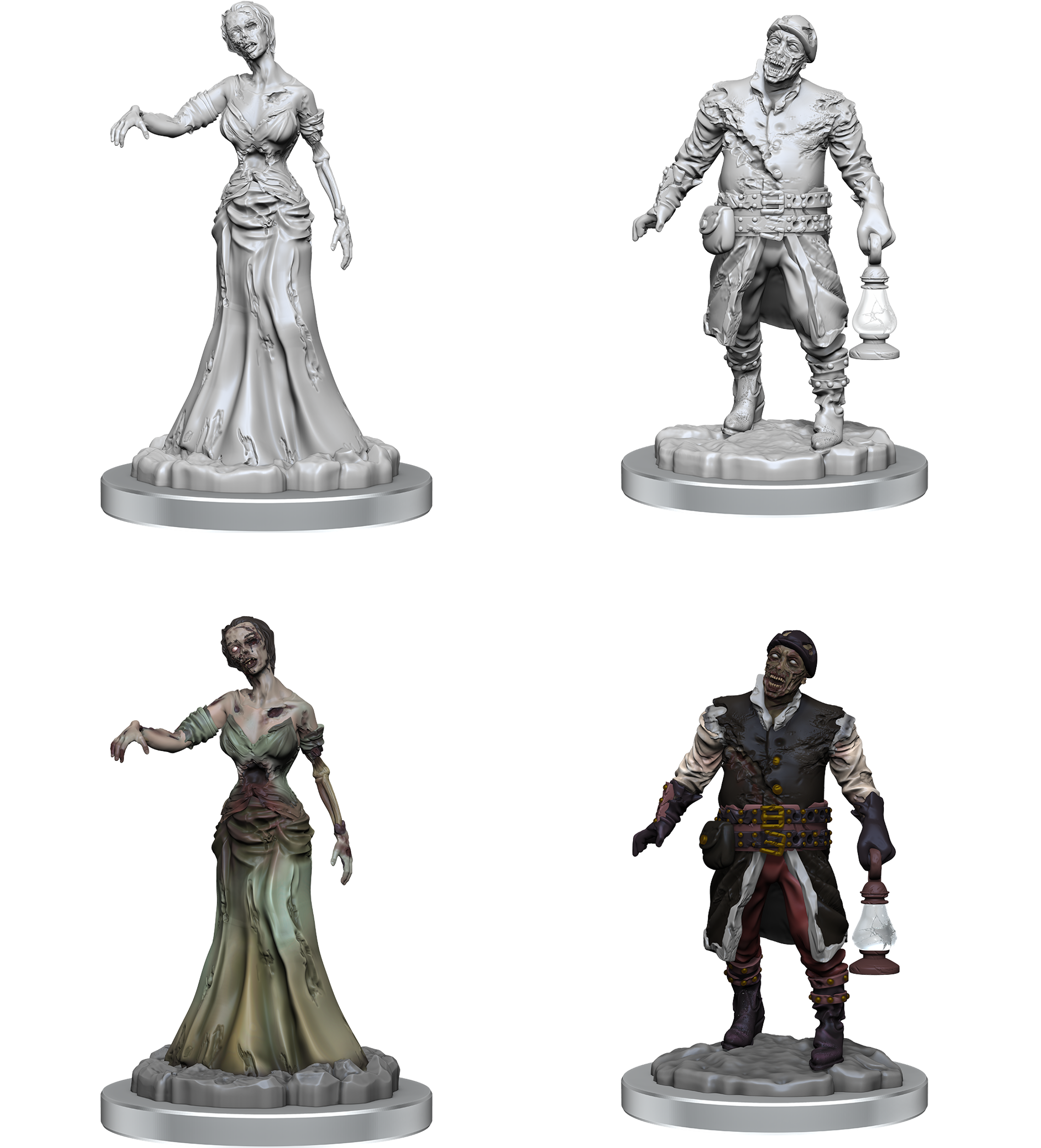 WIZKIDS UNPAINTED MINIS WV18 ZOMBIES | Boutique FDB