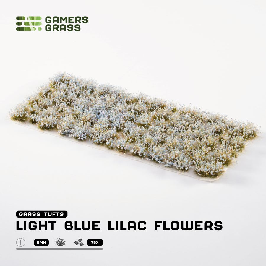 Gamers Grass Light Blue Lilac Flowers | Boutique FDB