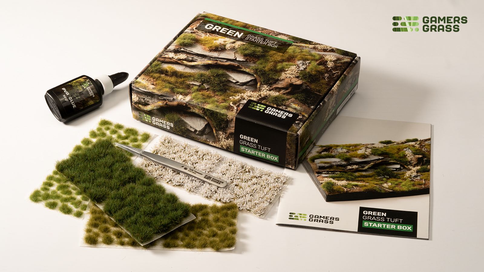 Gamers Grass Tuft Starter Boxes - Green Grass | Boutique FDB