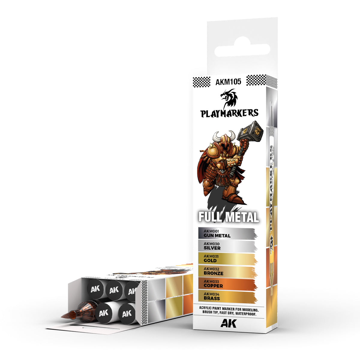 AK Interactive Playmarkers Set - Full Metal | Boutique FDB