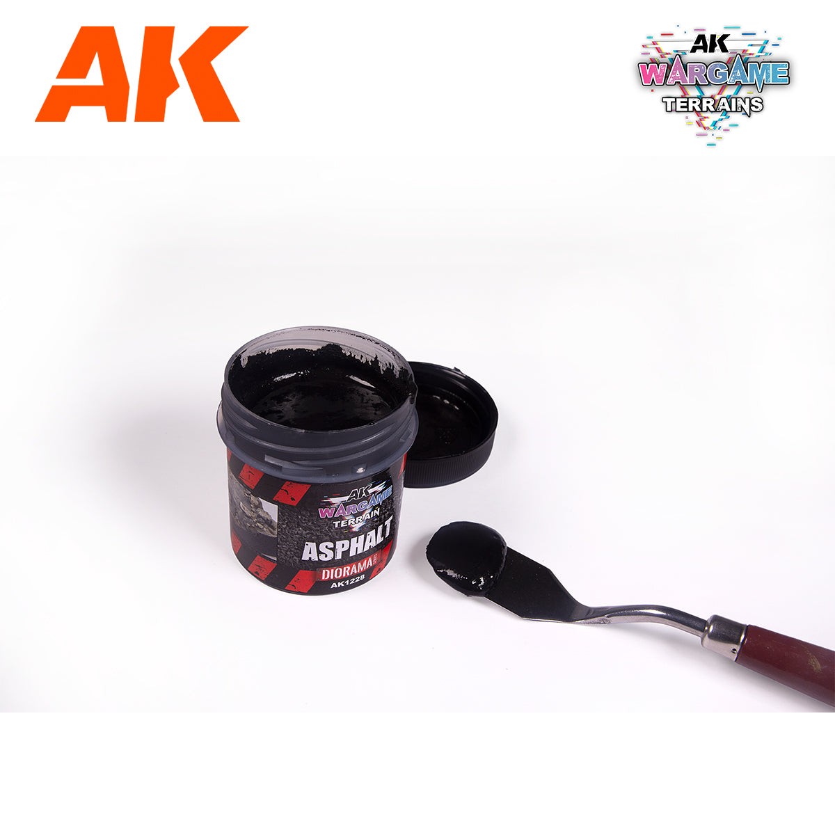 AK - Wargame Terrains 100ml Acrylic - Asphalt | Boutique FDB