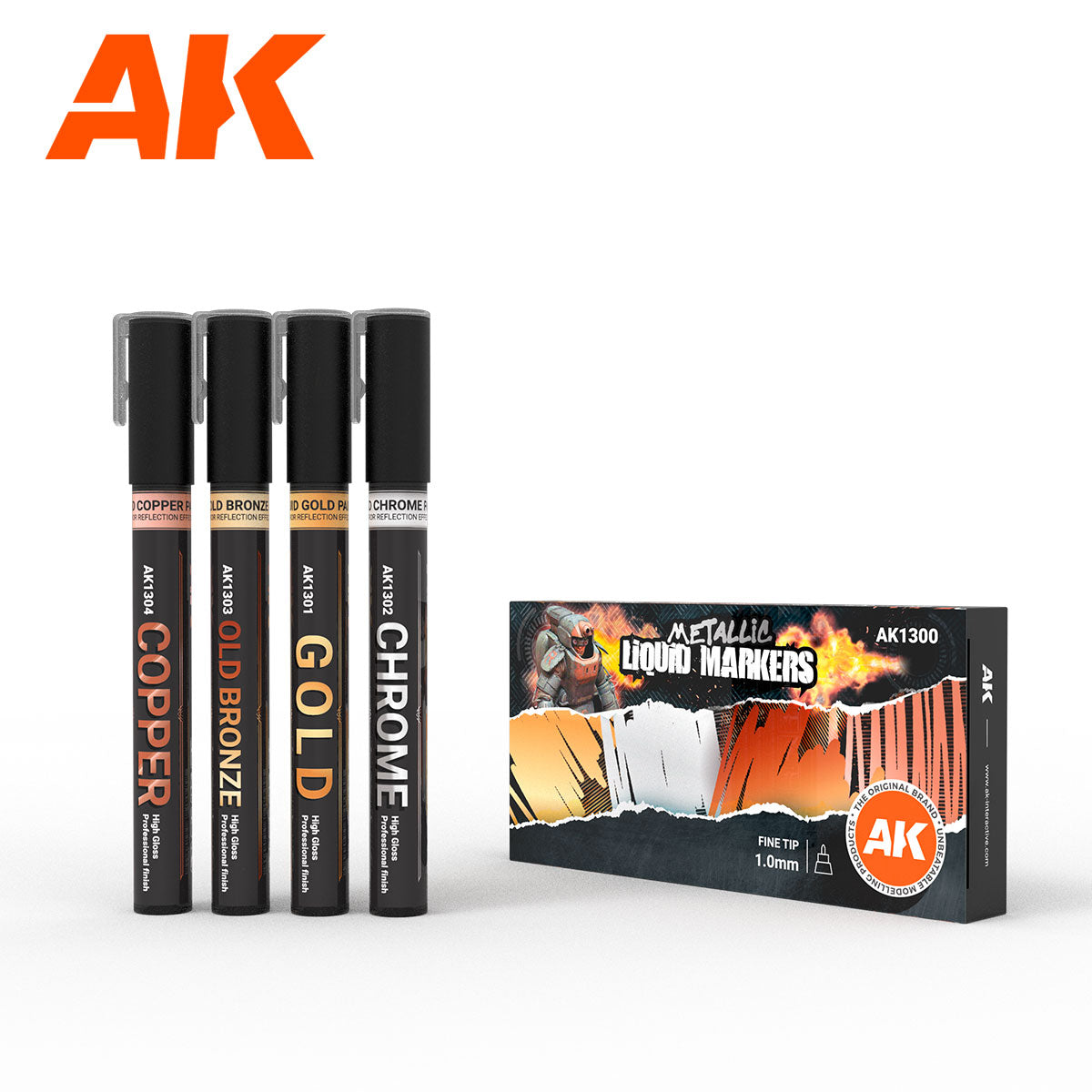 AK Interactive Metallic Liquid Markers | Boutique FDB