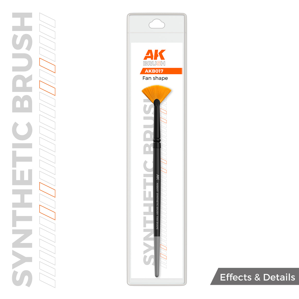 AK Interactive Synthetic Brush - Fan Shape | Boutique FDB