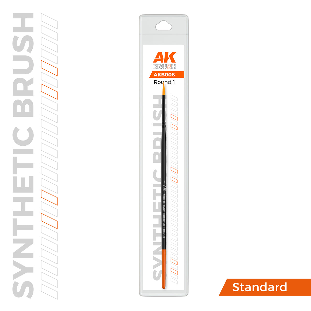 AK Interactive Synthetic Brush - Round 1 | Boutique FDB