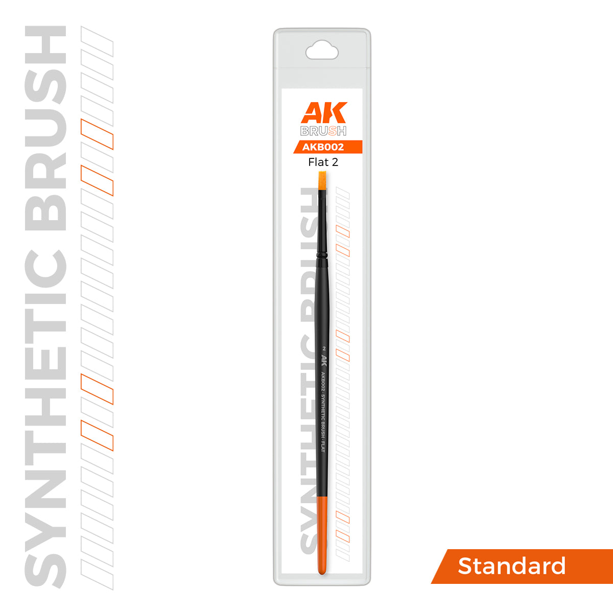 AK Interactive Synthetic Brush - Flat 1 | Boutique FDB