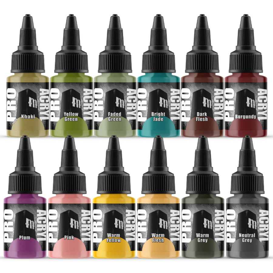 Monument Hobbies Pro Acryl Expansion Set #4 - 12 Colors | Boutique FDB