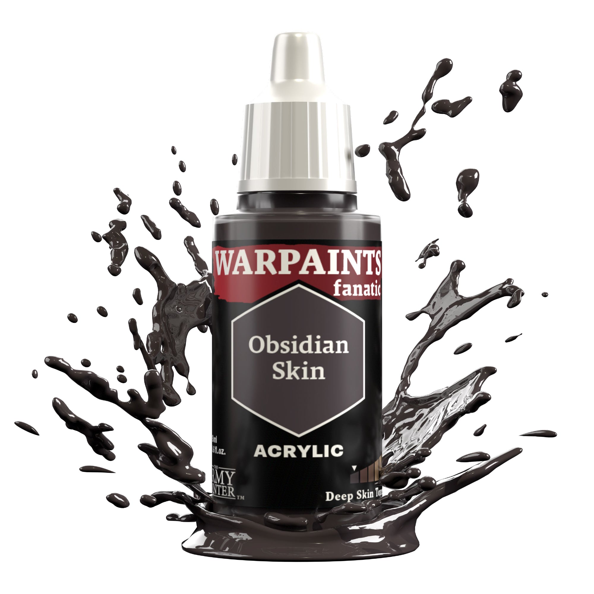 ARMY PAINTER: WARPAINTS FANATIC ACRYLIC - OBSIDIAN SKIN | Boutique FDB