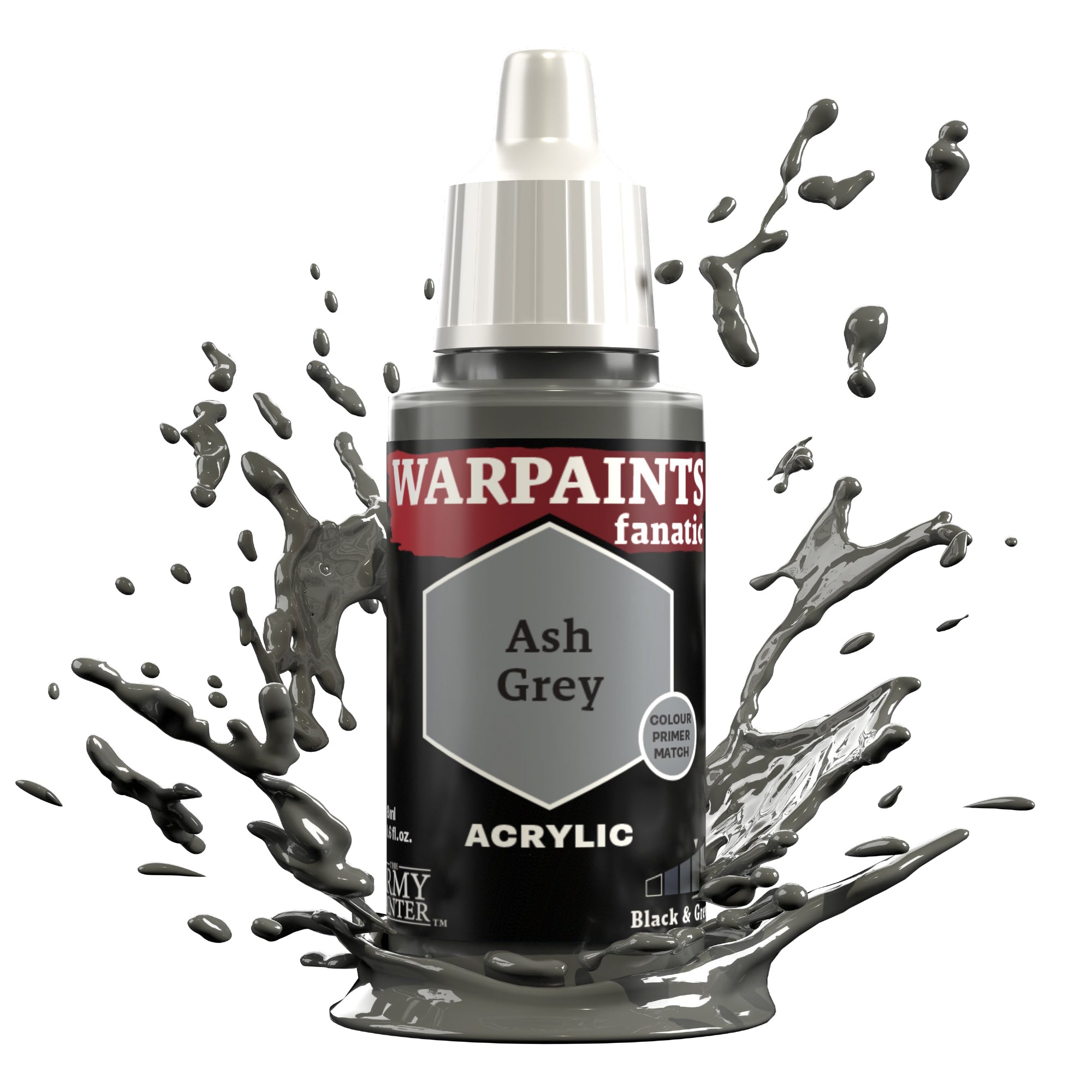 ARMY PAINTER: WARPAINTS FANATIC ACRYLIC - ASH GREY | Boutique FDB