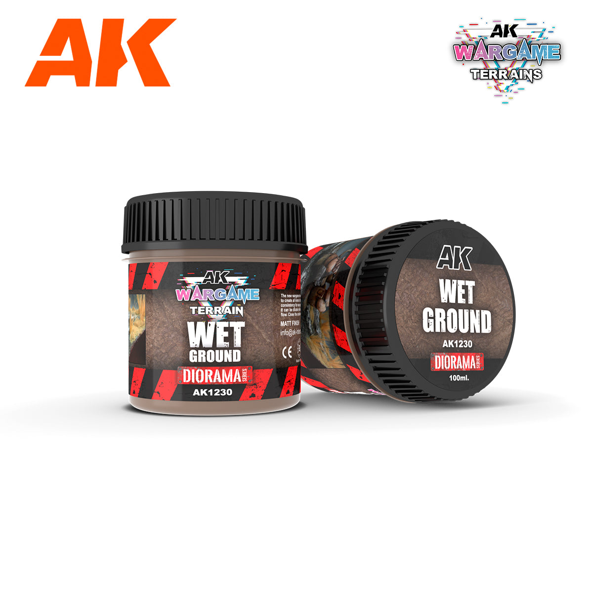 AK - Wargame Terrains 100ml Acrylic - Wet Ground | Boutique FDB