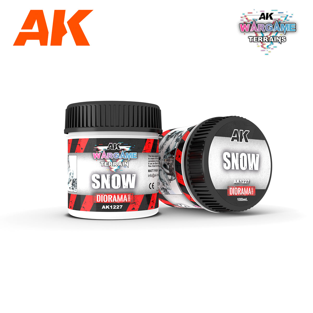 AK - Wargame Terrains 100ml Acrylic - Snow | Boutique FDB