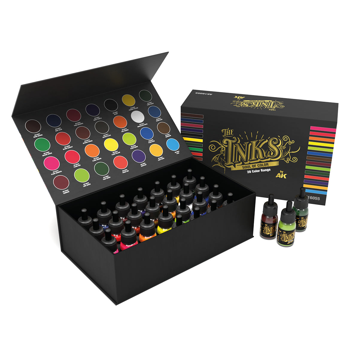 AK Interactive The Inks Special Box Full Range (28 Colors X 30 ml) | Boutique FDB