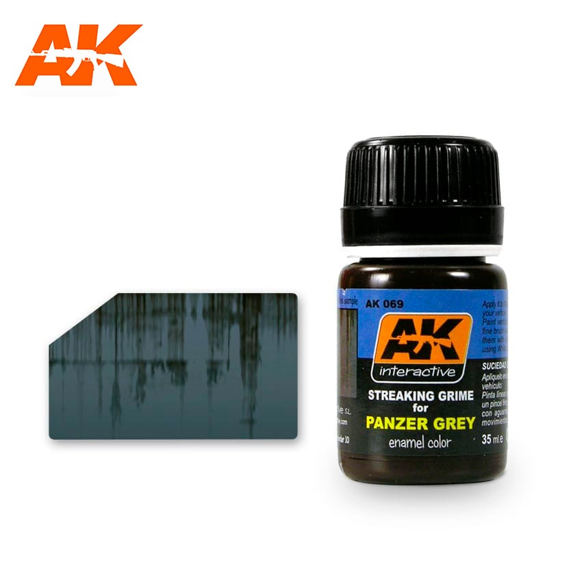 AK - Streaking Grime - For Panzer Grey Vehicles | Boutique FDB