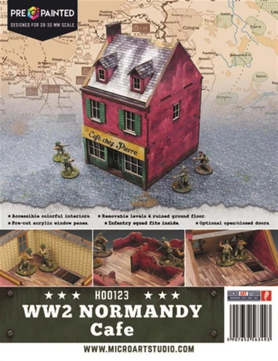 Bolt Action: Pre-painted WWII Normandy Cafe | Boutique FDB