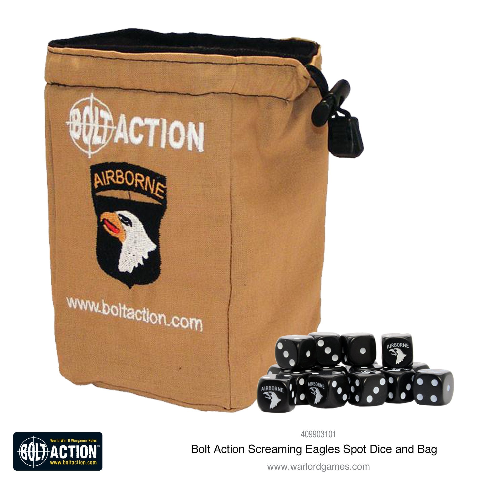 Screaming Eagles Dice bag (No dice) | Boutique FDB