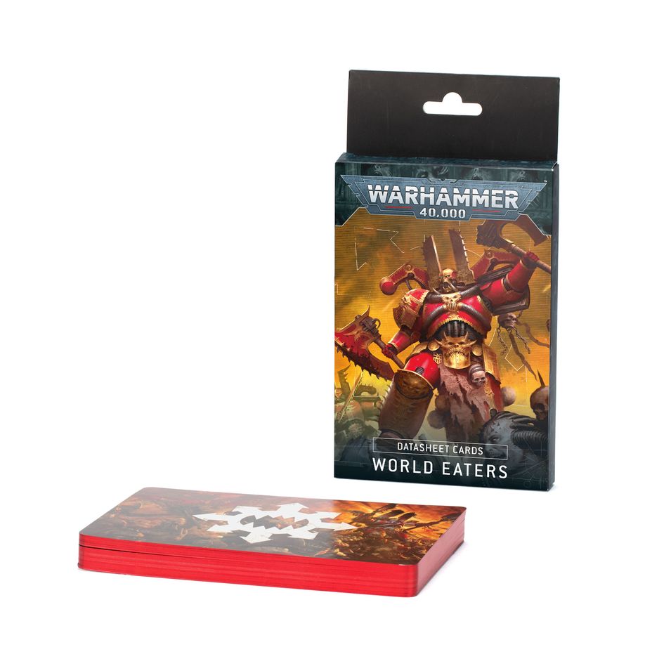 WARHAMMER 40K : DATASHEET CARDS - WORLD EATERS | Boutique FDB