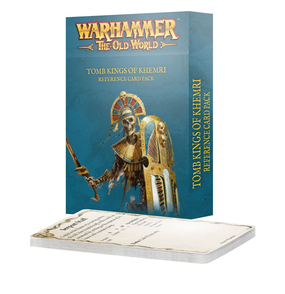 WARHAMMER TOW: TOMB KINGS OF KHEMRI REFERENCE CARD PACK | Boutique FDB