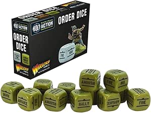 Bolt Action: Orders Dice Pack -Grey | Boutique FDB