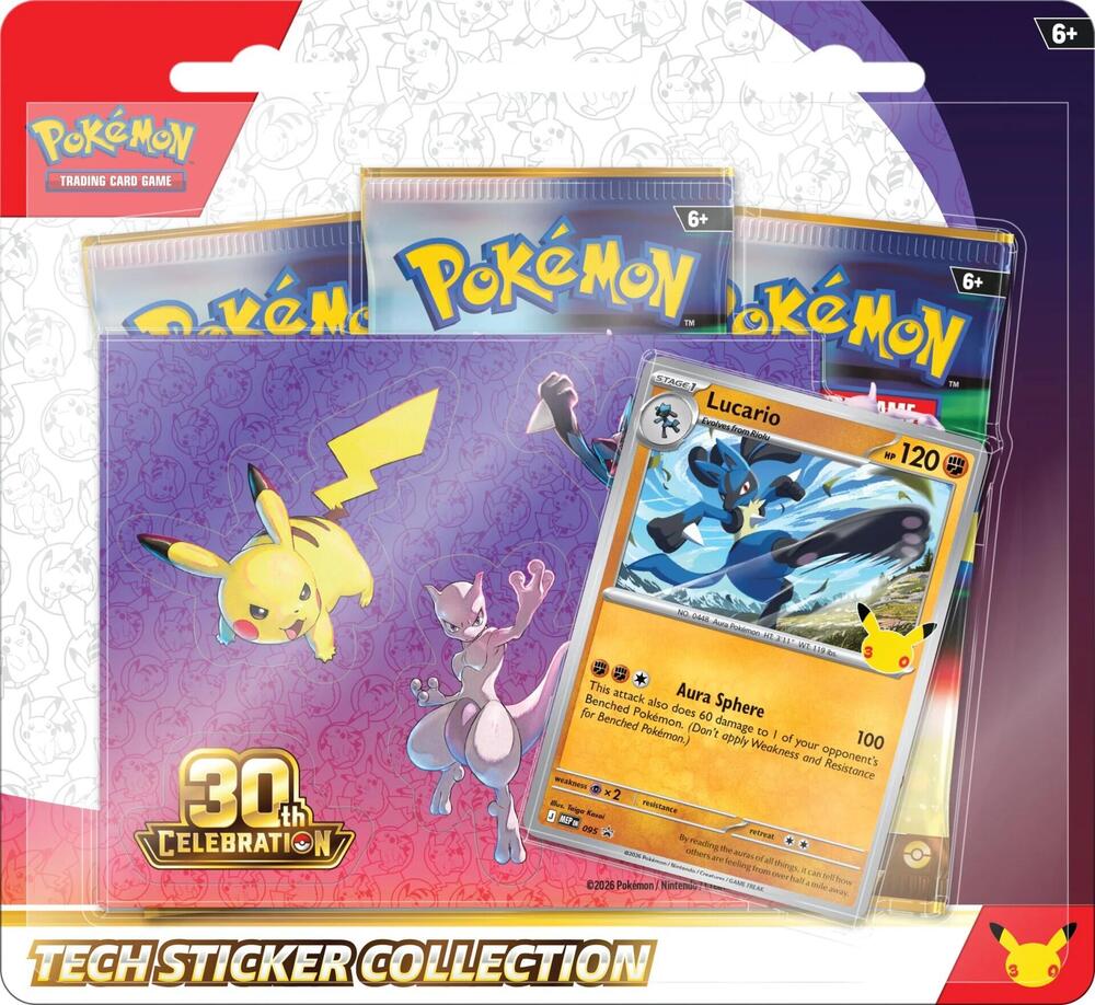 30th Celebration Tech Sticker Collection Lucario | Boutique FDB