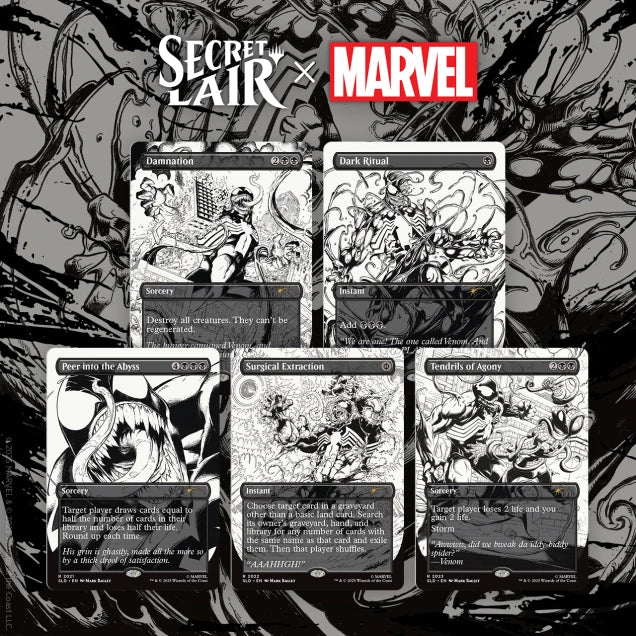 Secret Lair x Marvel's Spider-Man: Venom Unleashed (Inks) Foil | Boutique FDB
